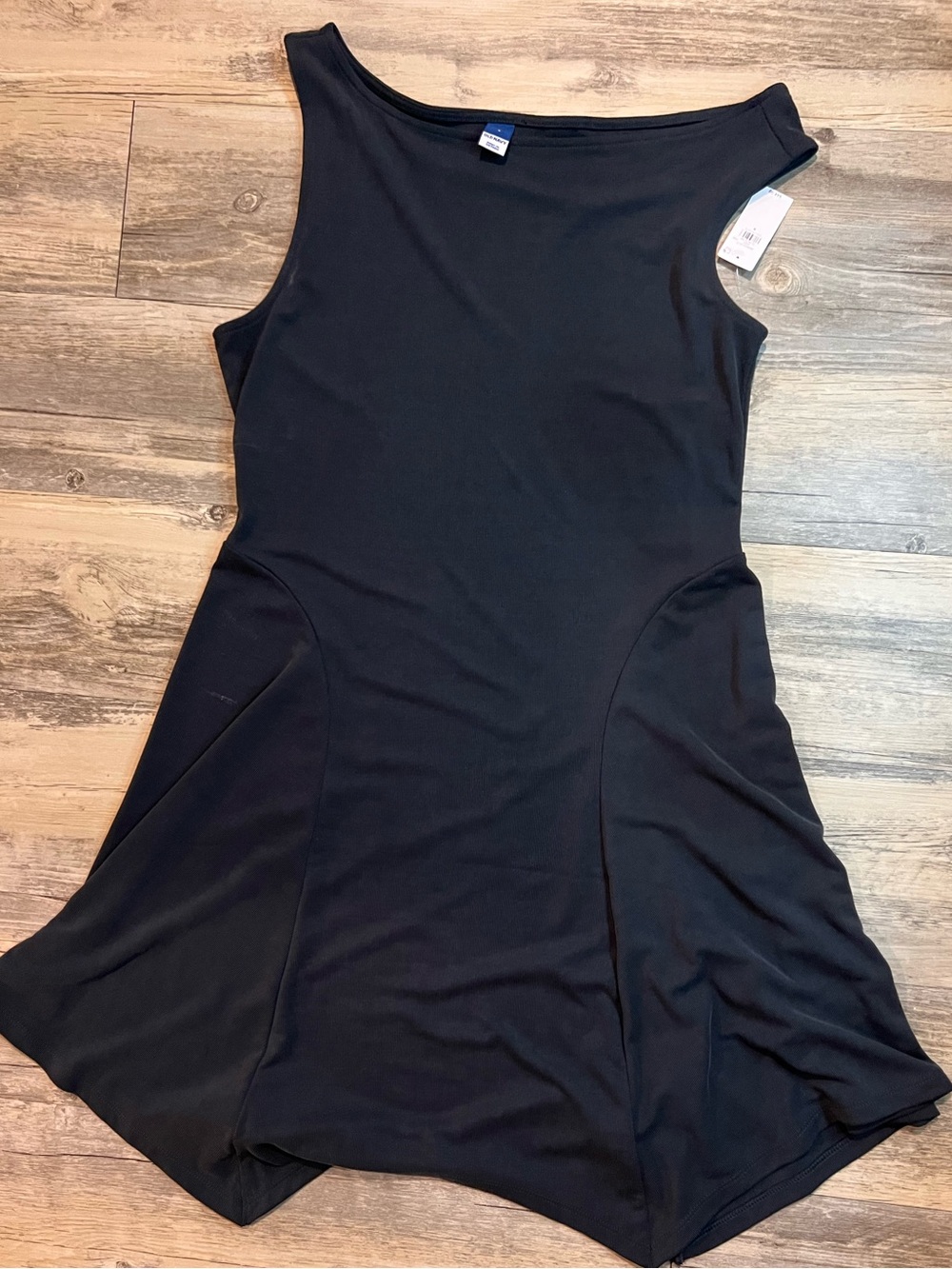 Old Navy Black Asymmetrical Dress – Size Small NWT
